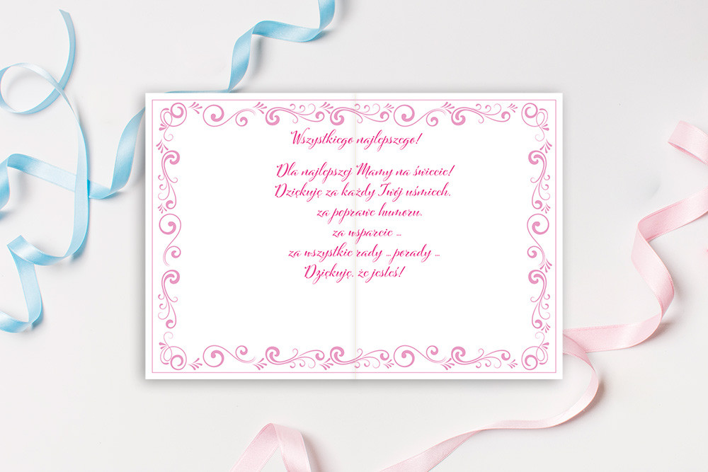 Karnet B6 Mama pink Henry